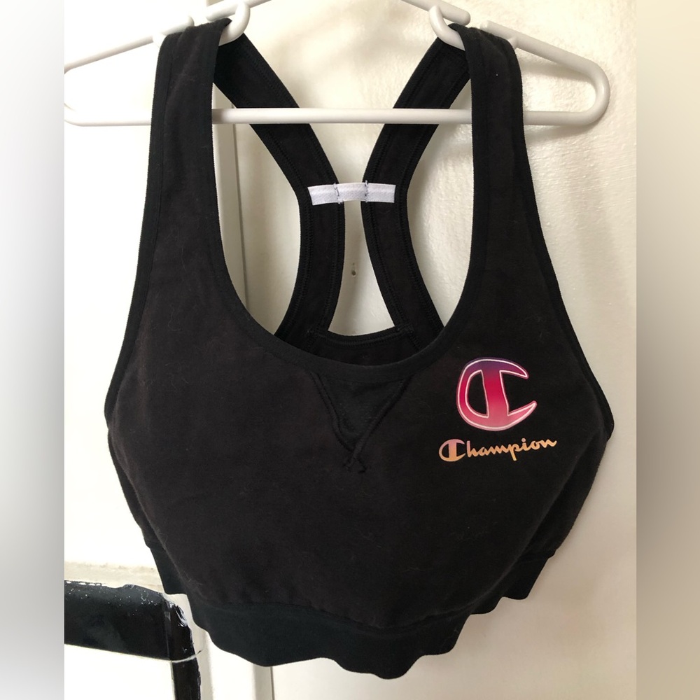 Champion Black Athleticwear Top fits small